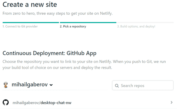 Create New Site