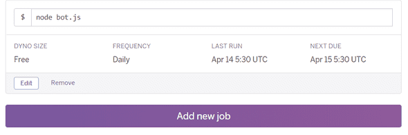 Heroku Scheduler